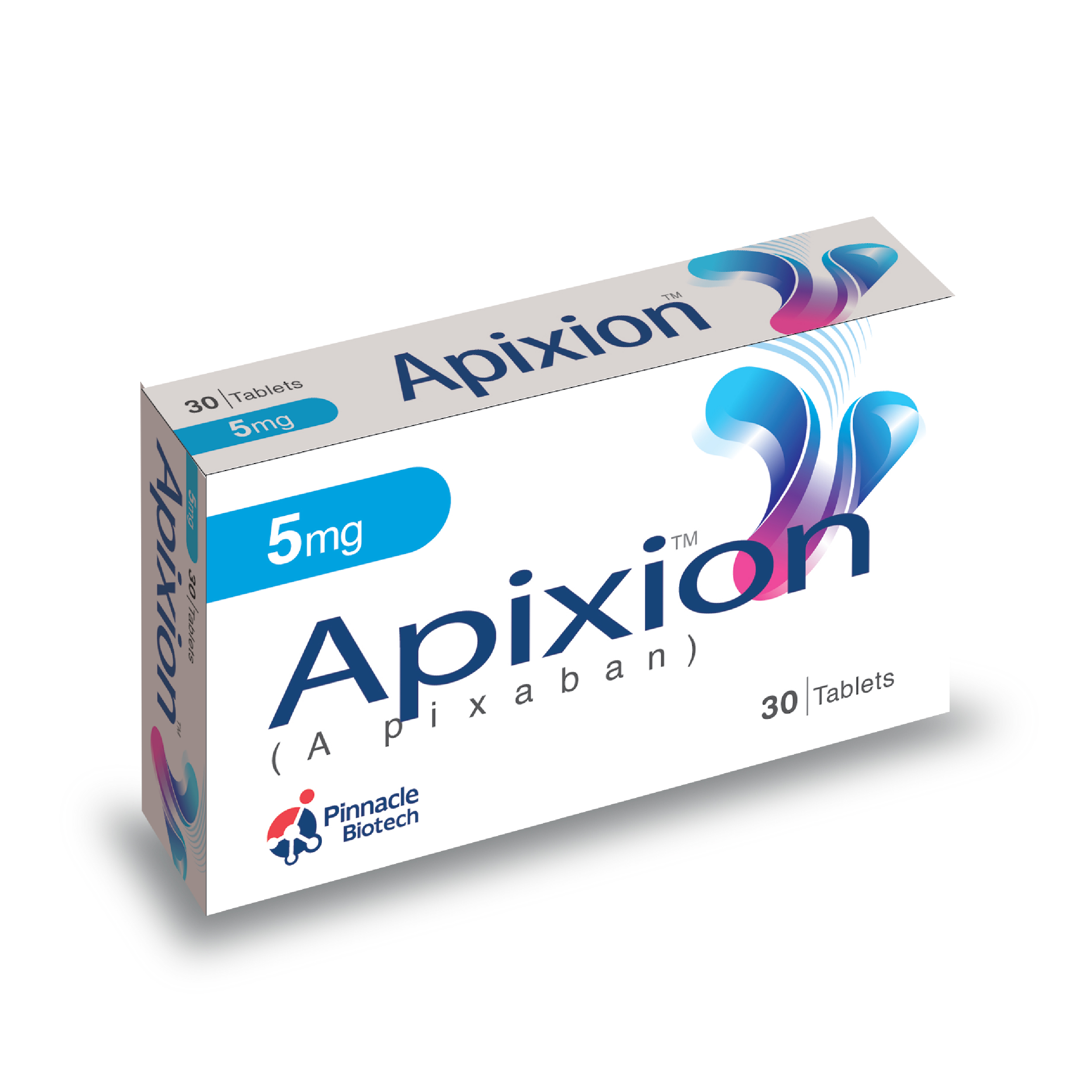 Apixion Tablets 5mg (1 Box = 3 Strips) (1 Strip = 10 Tablets)
