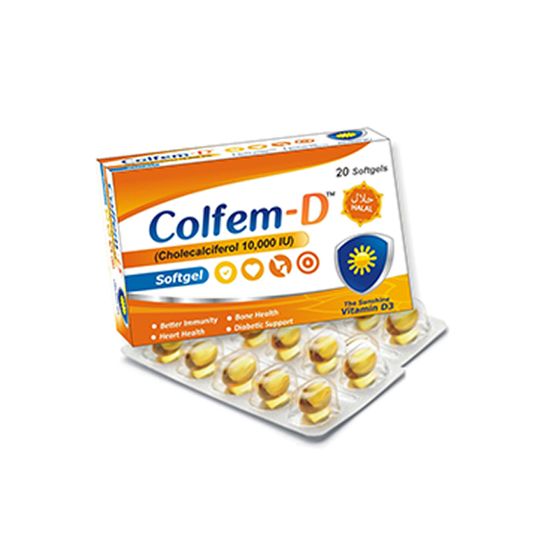 Colfem-D Softgels Capsules (1 Box = 20 Softgels)
