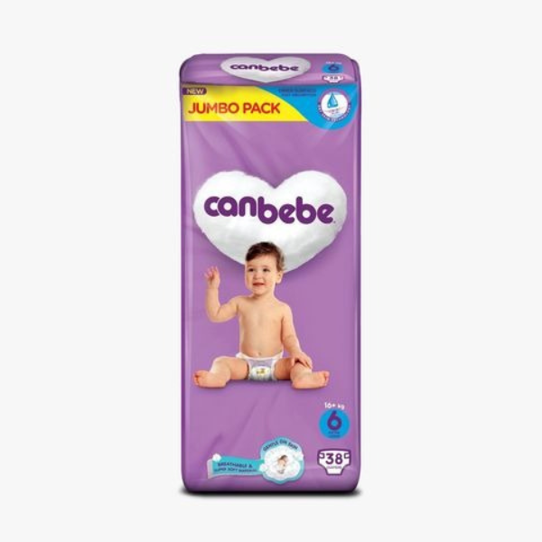 Canbebe Baby Diapers Extra Large Size 6 38Pcs