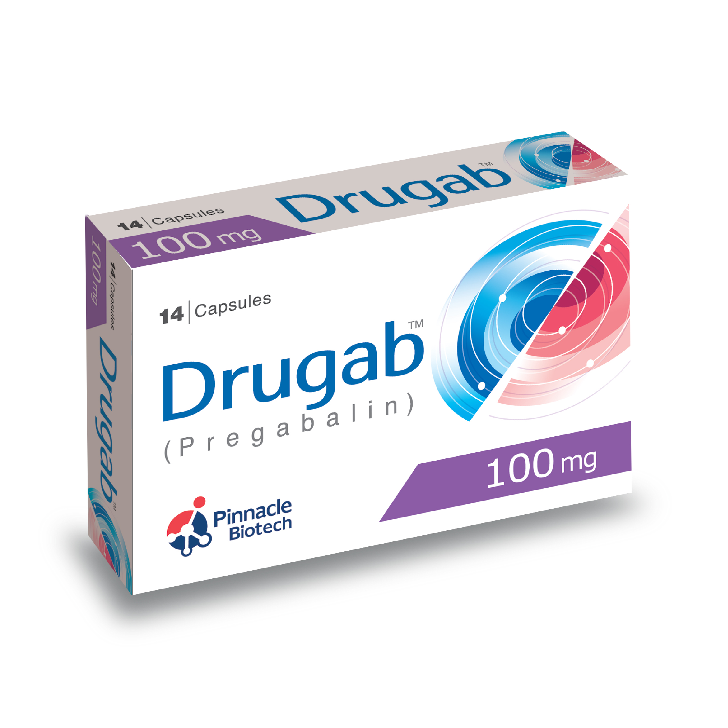 Drugab Capsules 100Mg (1 Box = 2 Strips) (1 Strip = 7 Tablets)