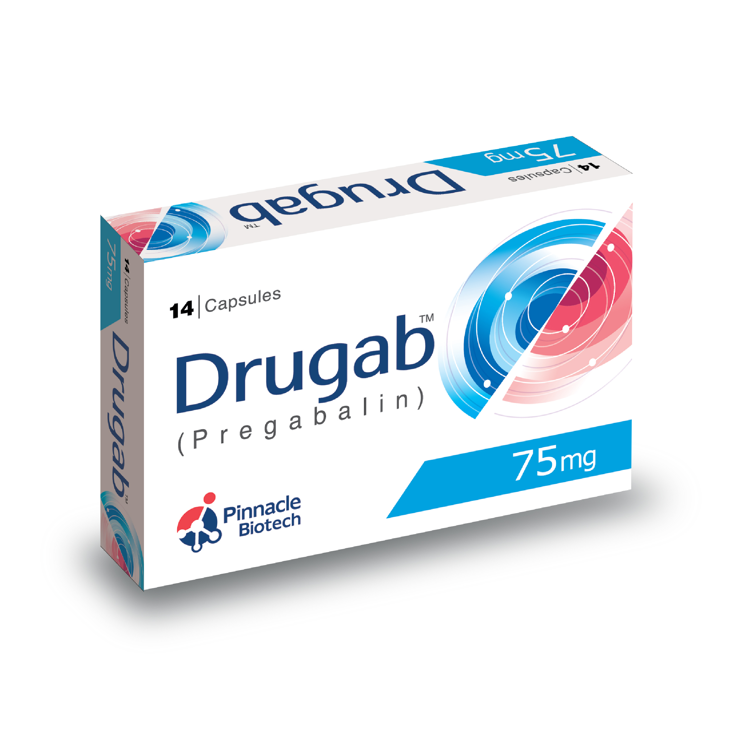 Drugab Capsules 75Mg (1 Box = 2 Strips) (1 Strip = 7 Tablets)