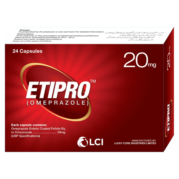 Etipro Capsules 20mg  (1 Strip = 7 Capsules)