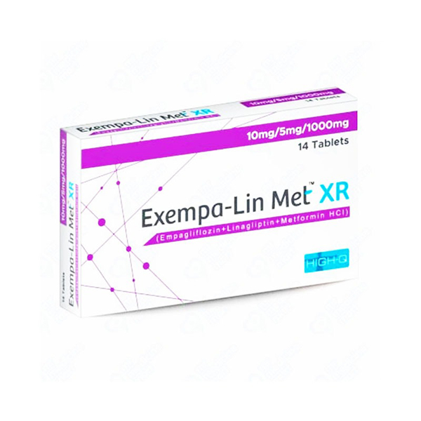 Exempa-Lin Met XR Tablets 10mg/5mg/1000mg (1 Box = 2 Strips) (1 Strip = 7 Tablets)