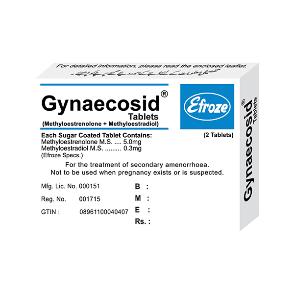 Gynaecosid Tablets 0.3mg/5mg (1 Box = 2 Tablets)