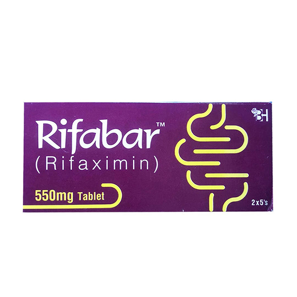 Rifabar Tablets 550mg (1 Box = 1 Strip)(1 Strip = 10 Tablets)