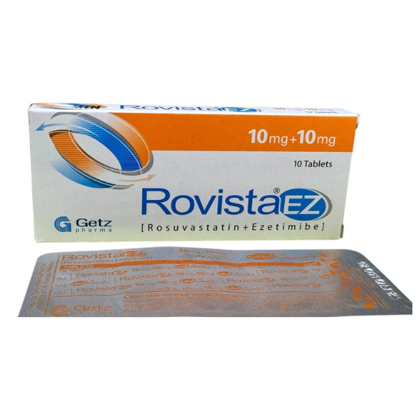 Rovista Ez Tablets 10Mg/10Mg (1 Box = 1 Strip)(1 Strip = 10 Tablets)