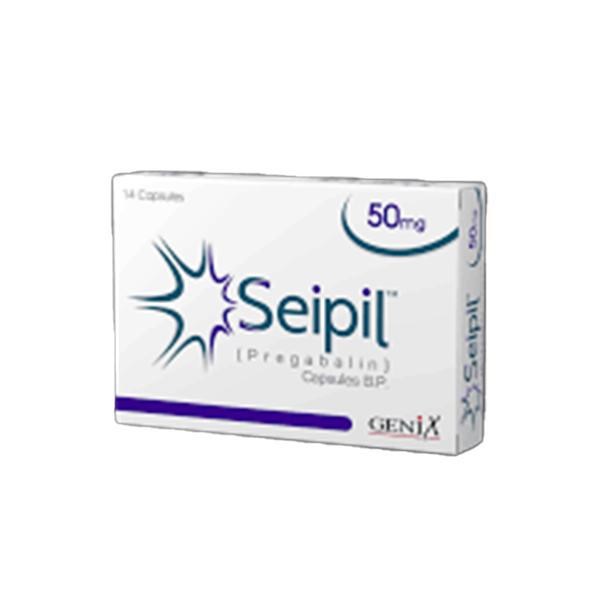 Seipil Capsules 50mg (1 Strip = 7 Capsules)