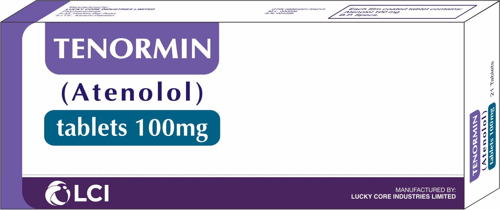 Tenormin Tablets 100Mg (1 Box = 1 Strip)(1 Strip = 21 Tablets)