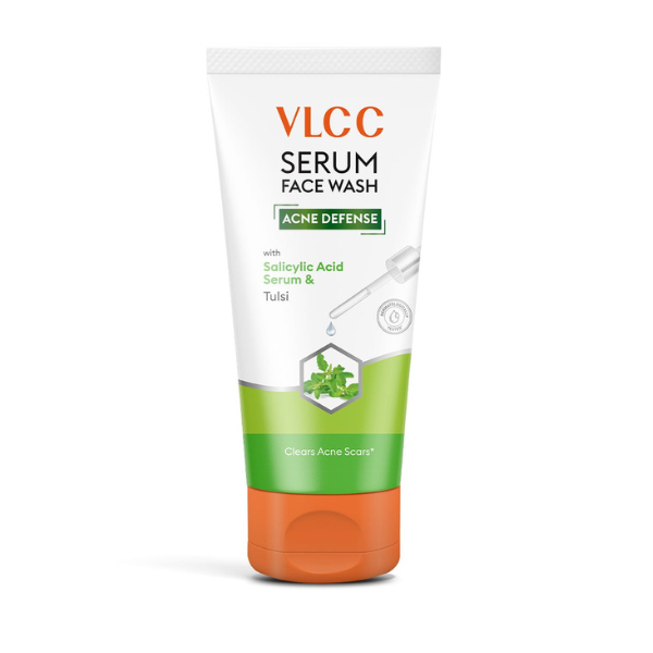 Vlcc Acne Defense Serum Face Wash With Salicylic Acid Serum & Tulsi 150Ml