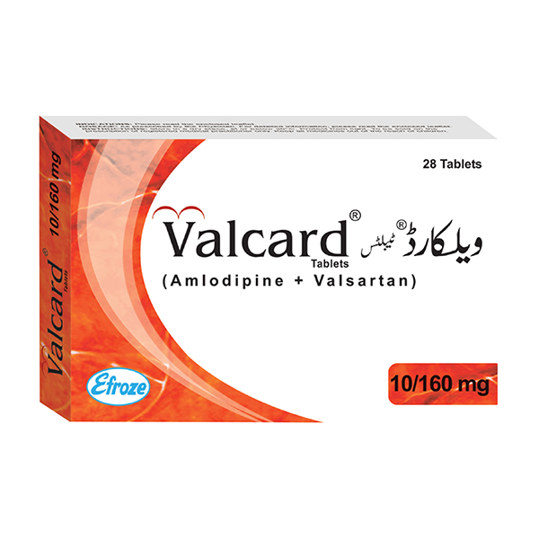 Valcard Tablets 10/160mg (1 Box = 2 Strips) (1 Strip = 14 Tablets)