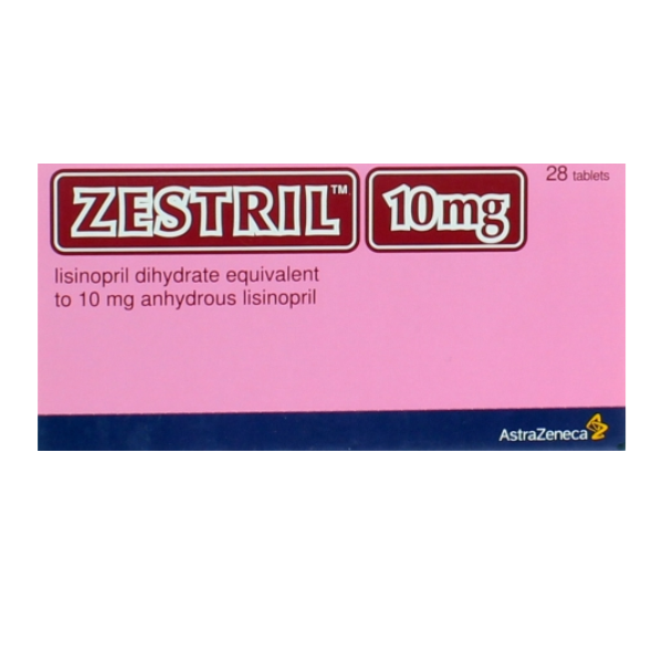 Zestril Tablets 10Mg (1 Box = 2 Strips) (1 Strip = 14 Tablets)