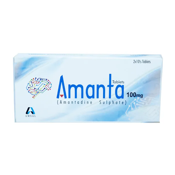 Amanta Tablets 100mg (1 Strip = 10 Tablets)