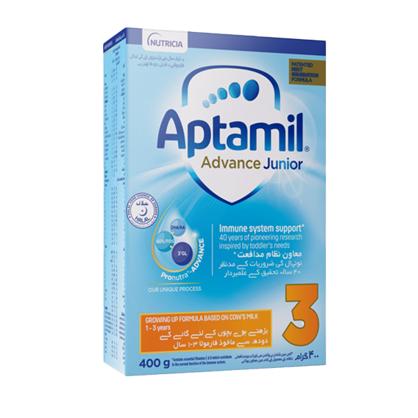Aptamil Advance Junior 3 - Next Generation Growing Up Formula Milk Powder 400G (Soft Pack)