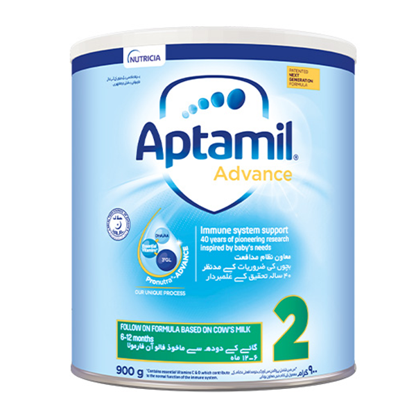 Aptamil Advance 2 - Next Generation Follow-On Formula Milk Powder 900G