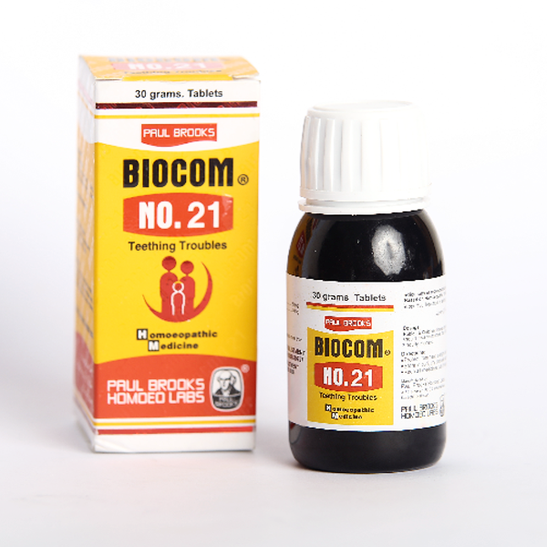 Biocom No.21 Teething Tablets 30G (1 Bottle = 120 Tablets)