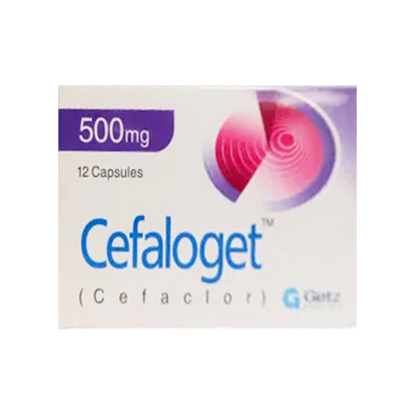 Cefaloget Capsules 500mg (1 Strip = 6 Capsules)