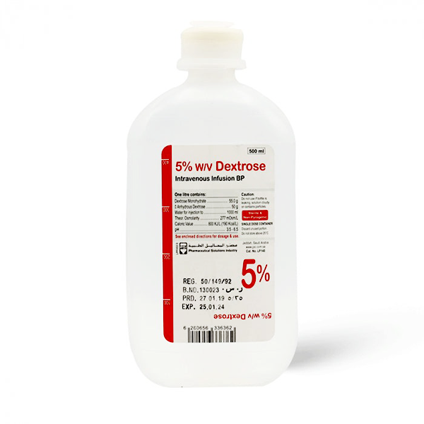 Dextrose 5% 500ml (Mediflow)
