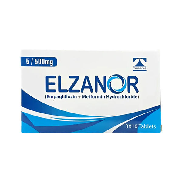 Elzanor Tablets 5mg/500mg (1 Box = 3 Strips) (1 Strip = 10 Tablets)