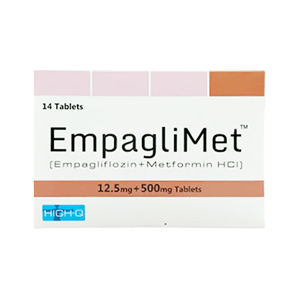 Empaglimet Tablets 12.5/500mg (1 Box = 2 Strips) (1 Strip = 7 Tablets)