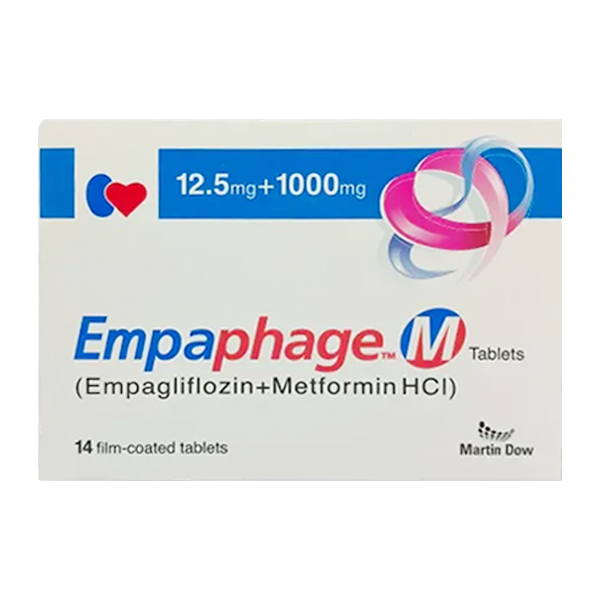 Empaphage-M Tablets 12.5/1000mg (1 Strip = 7 Tablets)
