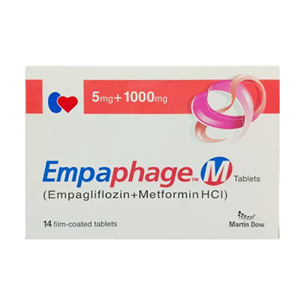 Empaphage-M Tablets 5mg/1000mg (1 Strip = 7 Tablets)