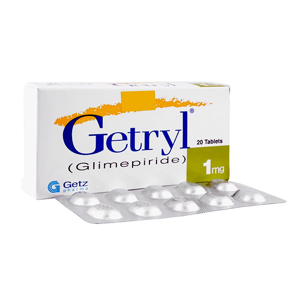Getryl Tablets 1Mg  (1 Strip = 10 Tablets)