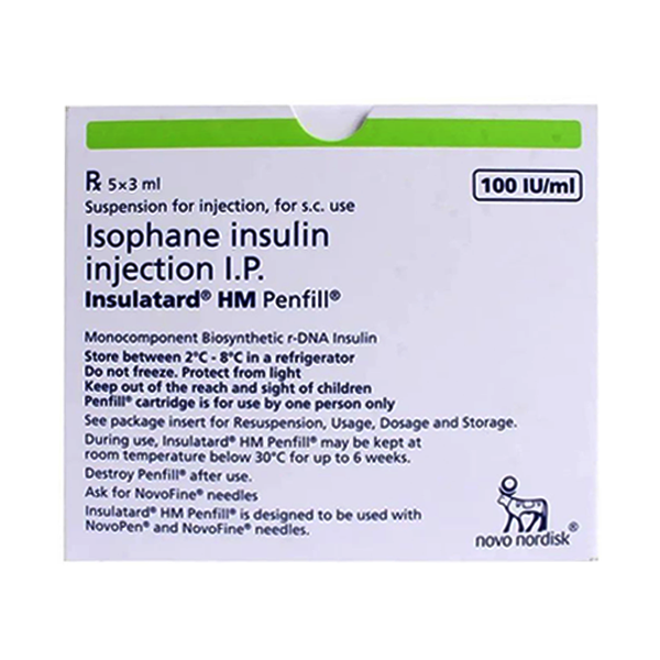 Insulatard Hm Penfil 100IU 3ml (Box = 1 Injection)