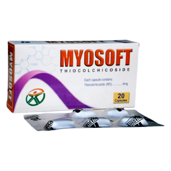 Myosoft Capsules 4mg (1 Box = 4 Strips) (1 Strip = 5 Tablets)