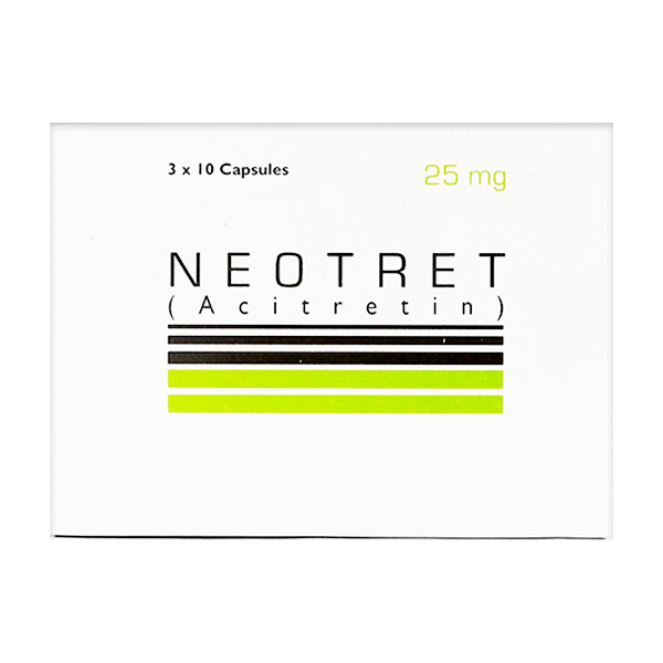 Neotret Capsules 25Mg (1 Box = 30 Capsules)