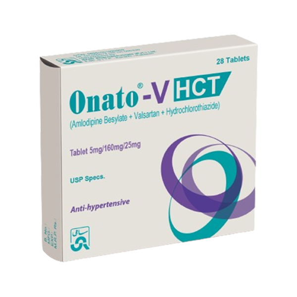Onato-V HCT Tablets 10/160/25mg (1 Box = 2 Strips) (1 Strip = 14 Tablets)