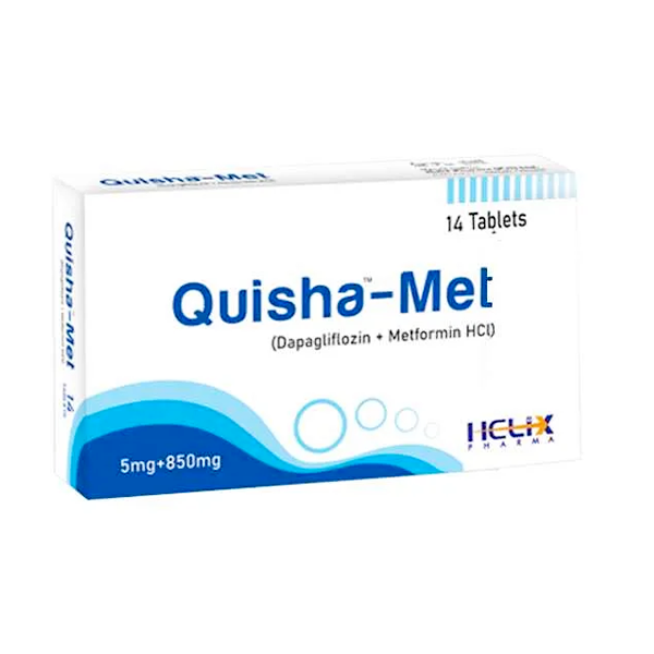 Quisha-Met Tablets 5/850mg (1 Strip = 7 Tablets)