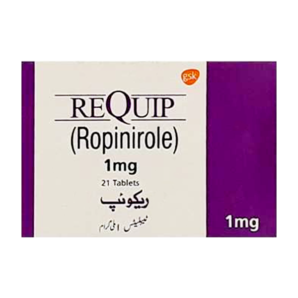 Requip Tablets 1mg (1 Strip = 7 Tablets)