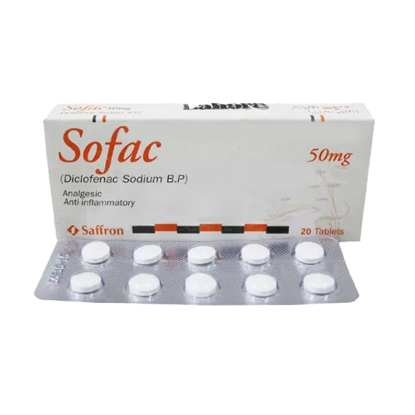 Sofac-P Tablets 50mg (1 Strip = 10 Tablets)