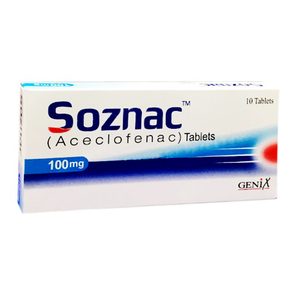 Soznac Tablets 100Mg (1 Box = 1 Strip)(1 Strip = 10 Tablets)